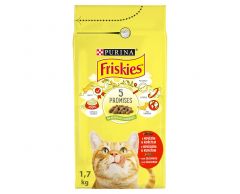 FRISKIES GRANULE 1,7KG MASO,KURE,ZELENINA